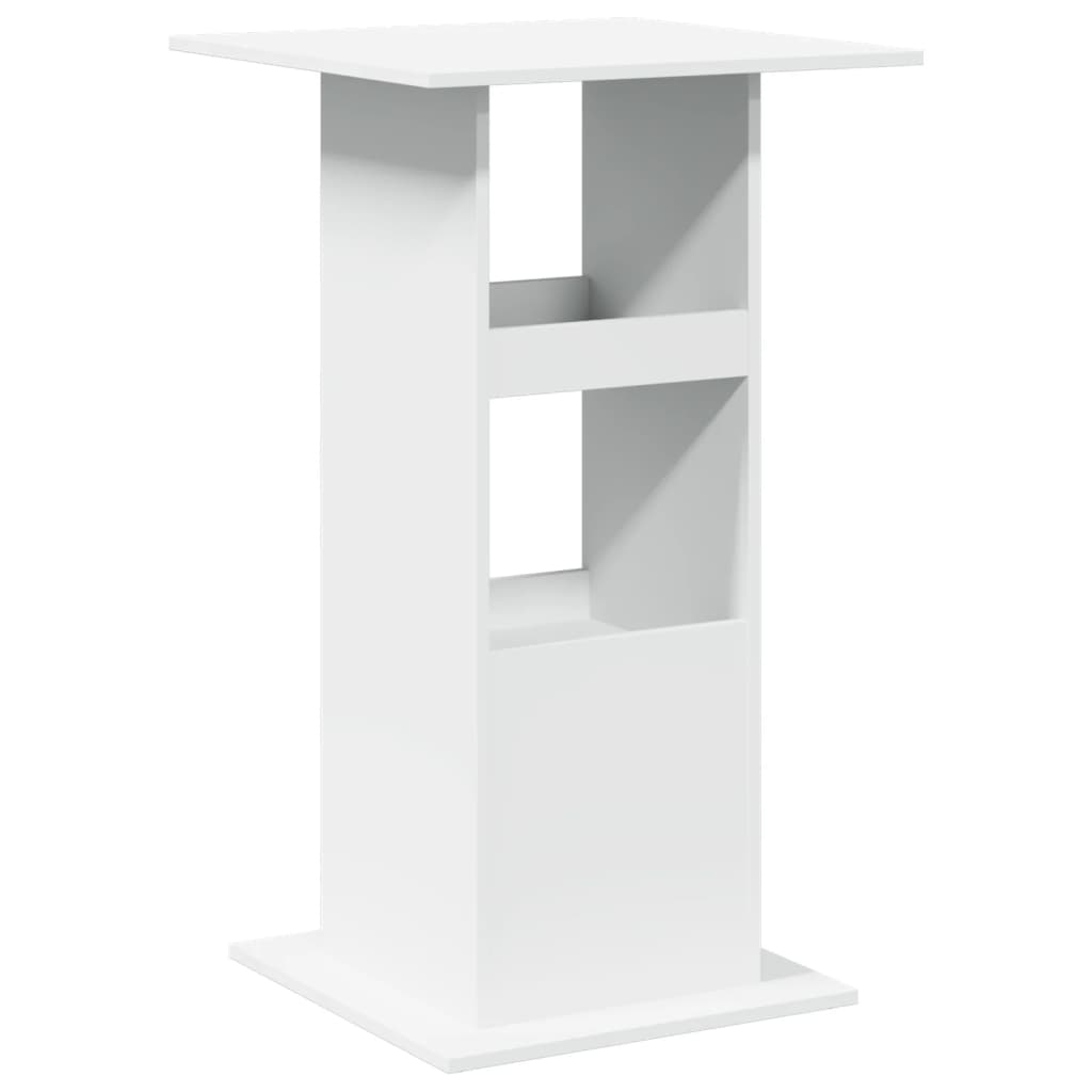 vidaXL Bar Table with Storage White 60x60x102 cm Engineered Wood