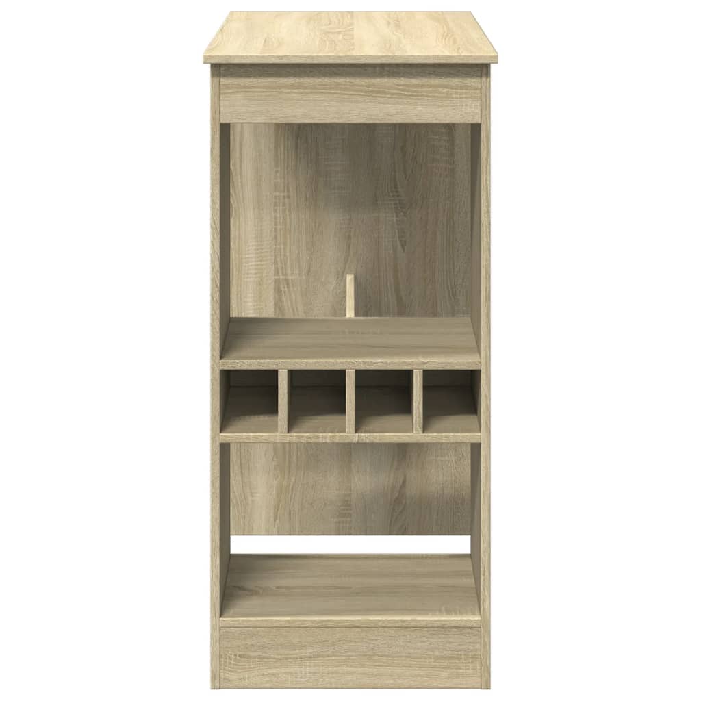 vidaXL Bar Table with Racks Sonoma Oak 90x47.5x103.5 cm Engineered Wood