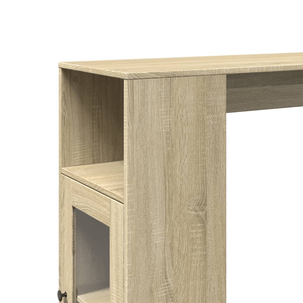 vidaXL Bar Table with Racks Sonoma Oak 101x40x103.5 cm Engineered Wood