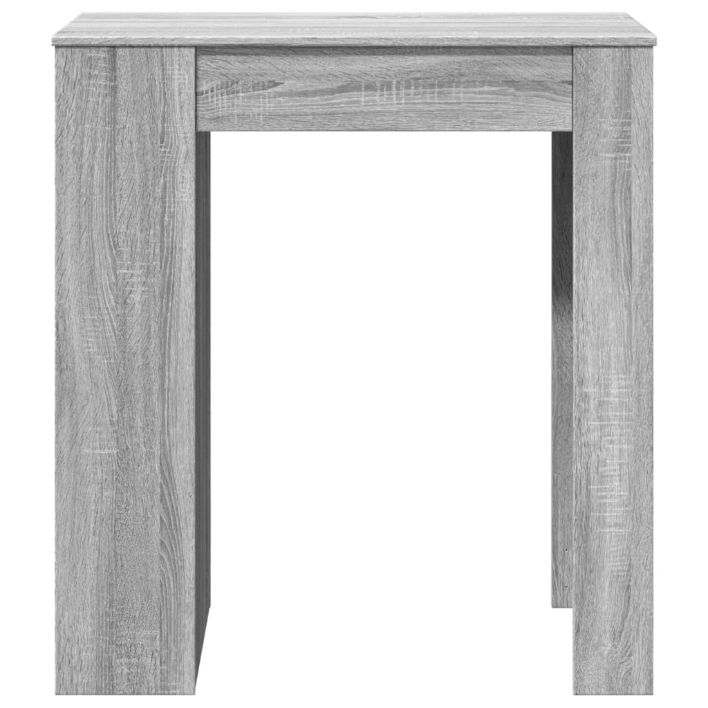 vidaXL Bar Table with Racks Grey Sonoma 95x47x103.5 cm Engineered Wood