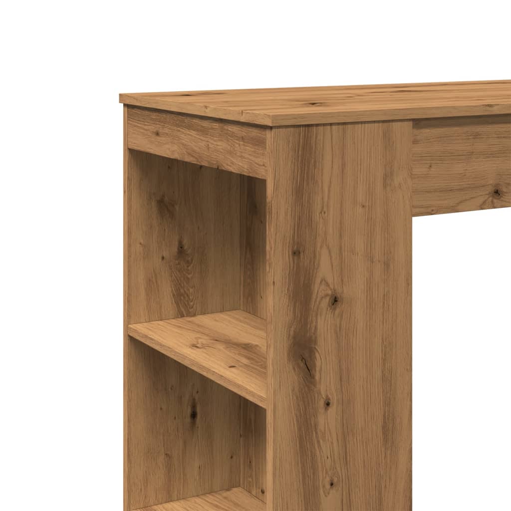 vidaXL Bar Table with Racks Artisan Oak 95x47x103.5 cm Engineered Wood