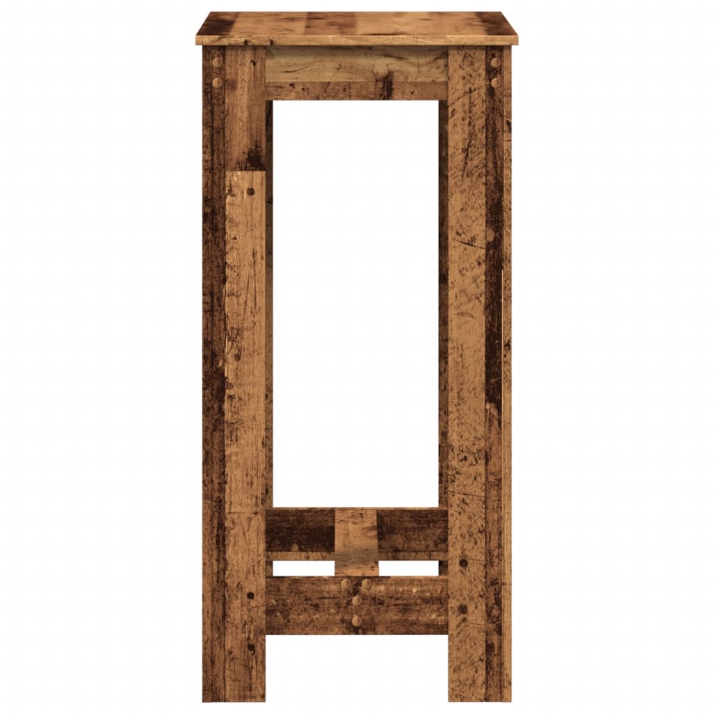 Bar Table Old Wood 51x50x103,5 cm Engineered Wood