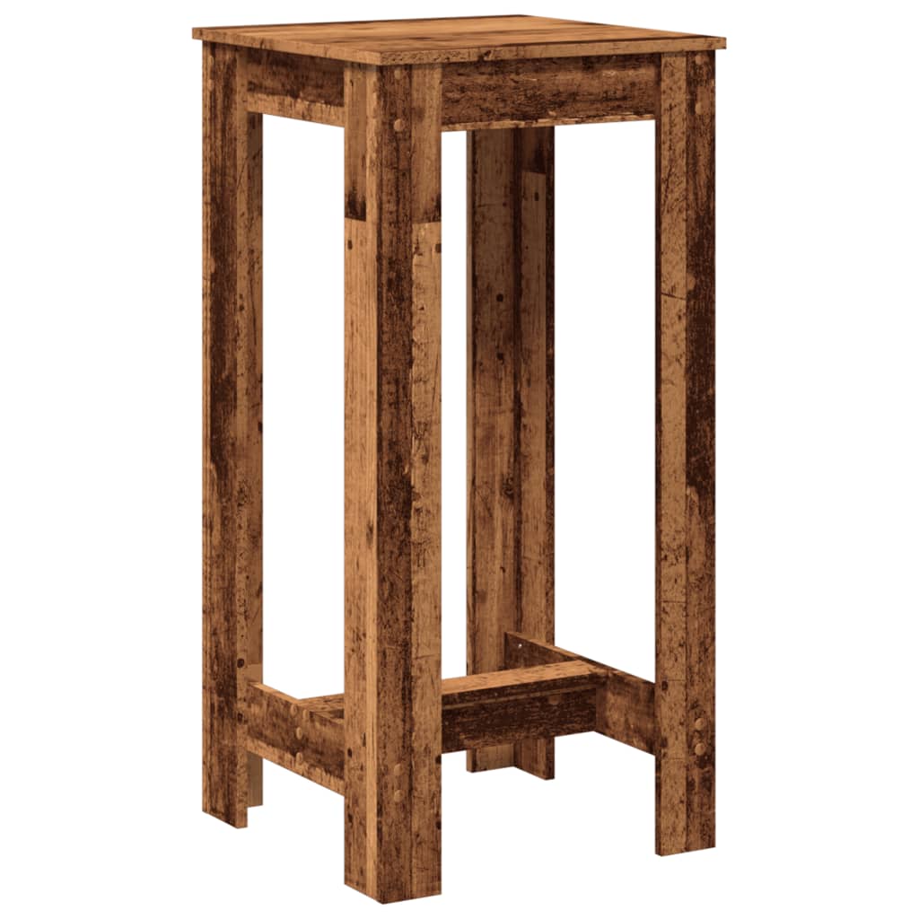 Bar Table Old Wood 51x50x103,5 cm Engineered Wood