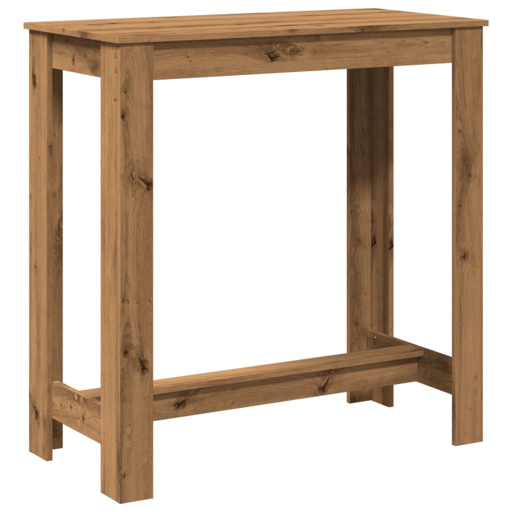 Bar Table Artisan Oak 102x50x103.5 cm Engineered Wood
