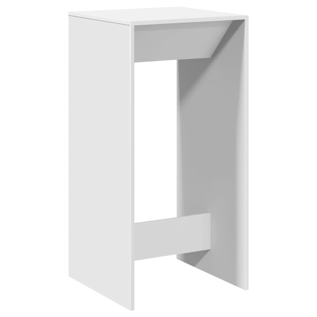 Bar Table White 51x50x103,5 cm Engineered Wood