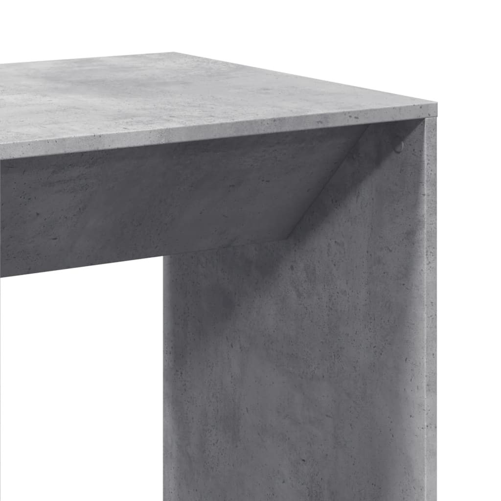 vidaXL Bar Table Concrete Grey 51x50x103.5 cm Engineered Wood