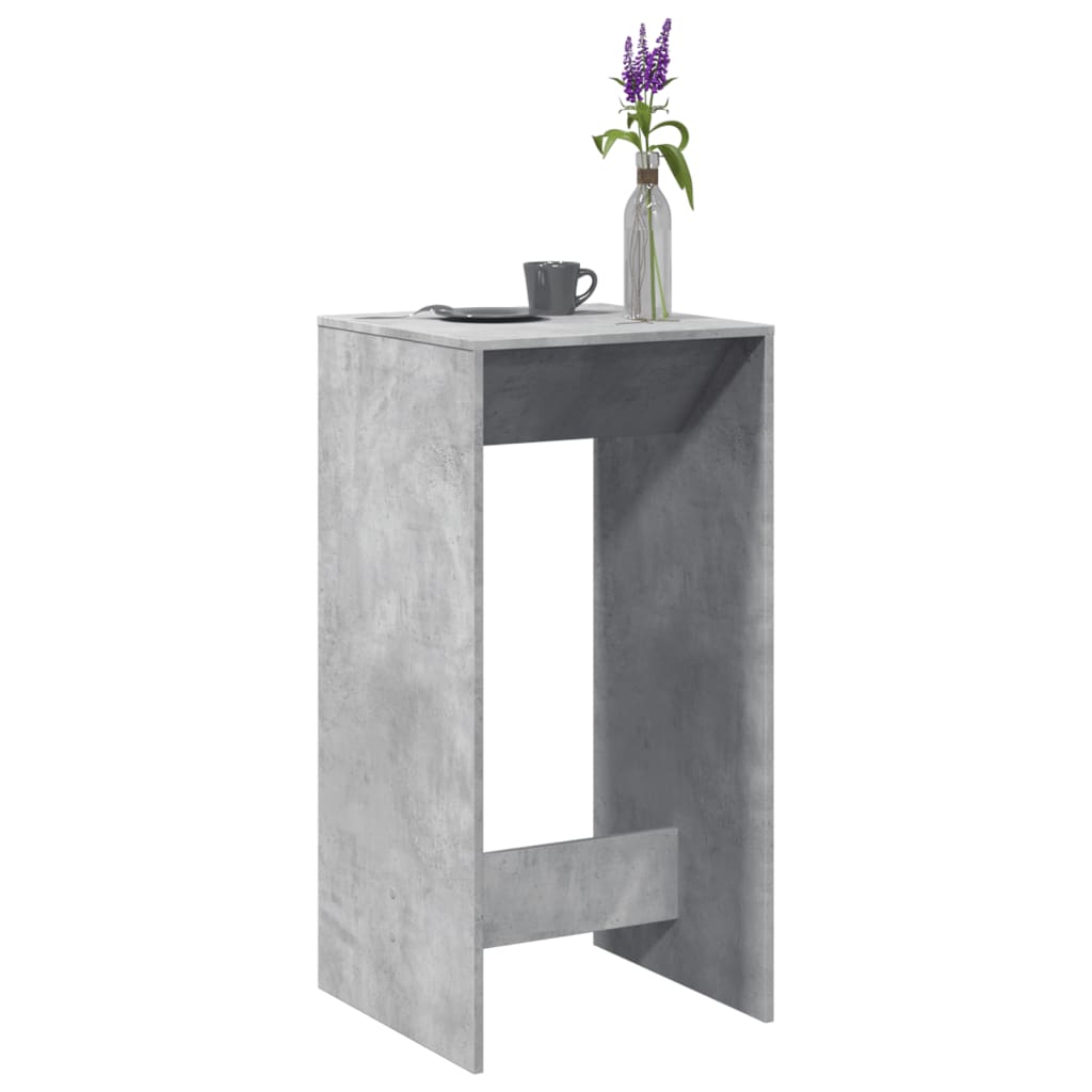 vidaXL Bar Table Concrete Grey 51x50x103.5 cm Engineered Wood