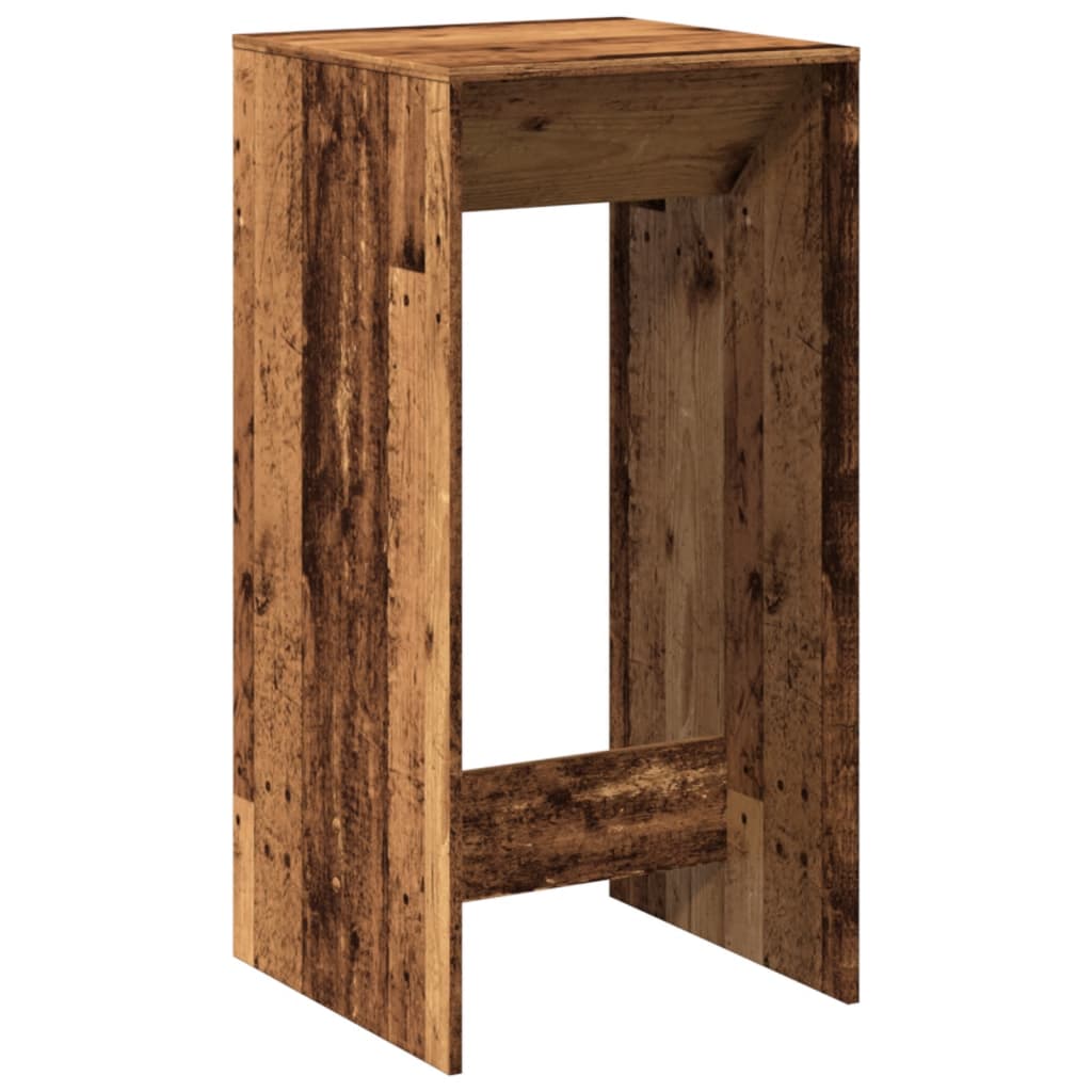 Bar Table Old Wood 51x50x103,5 cm Engineered Wood