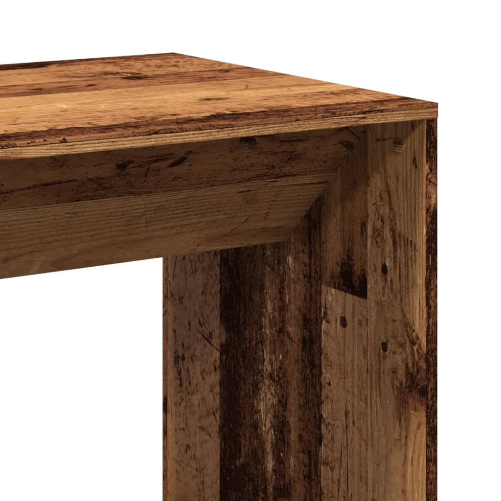 Bar Table Old Wood 51x50x103,5 cm Engineered Wood