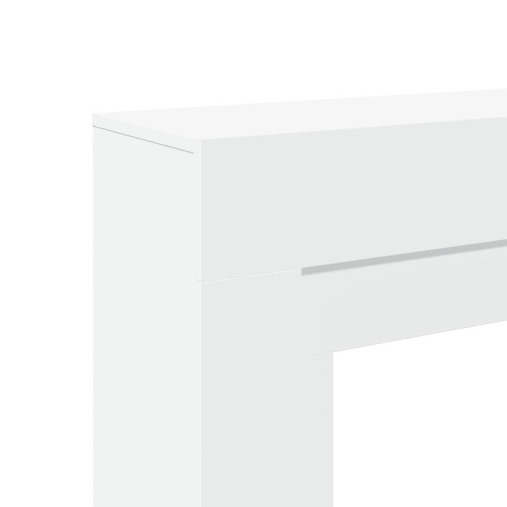 Fireplace Surround White 100x30x87,5 cm Engineered Wood