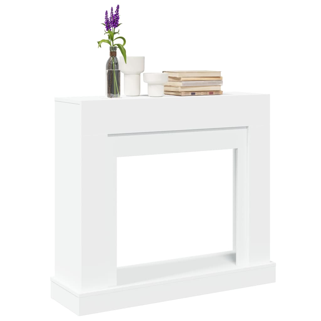 Fireplace Surround White 100x30x87,5 cm Engineered Wood