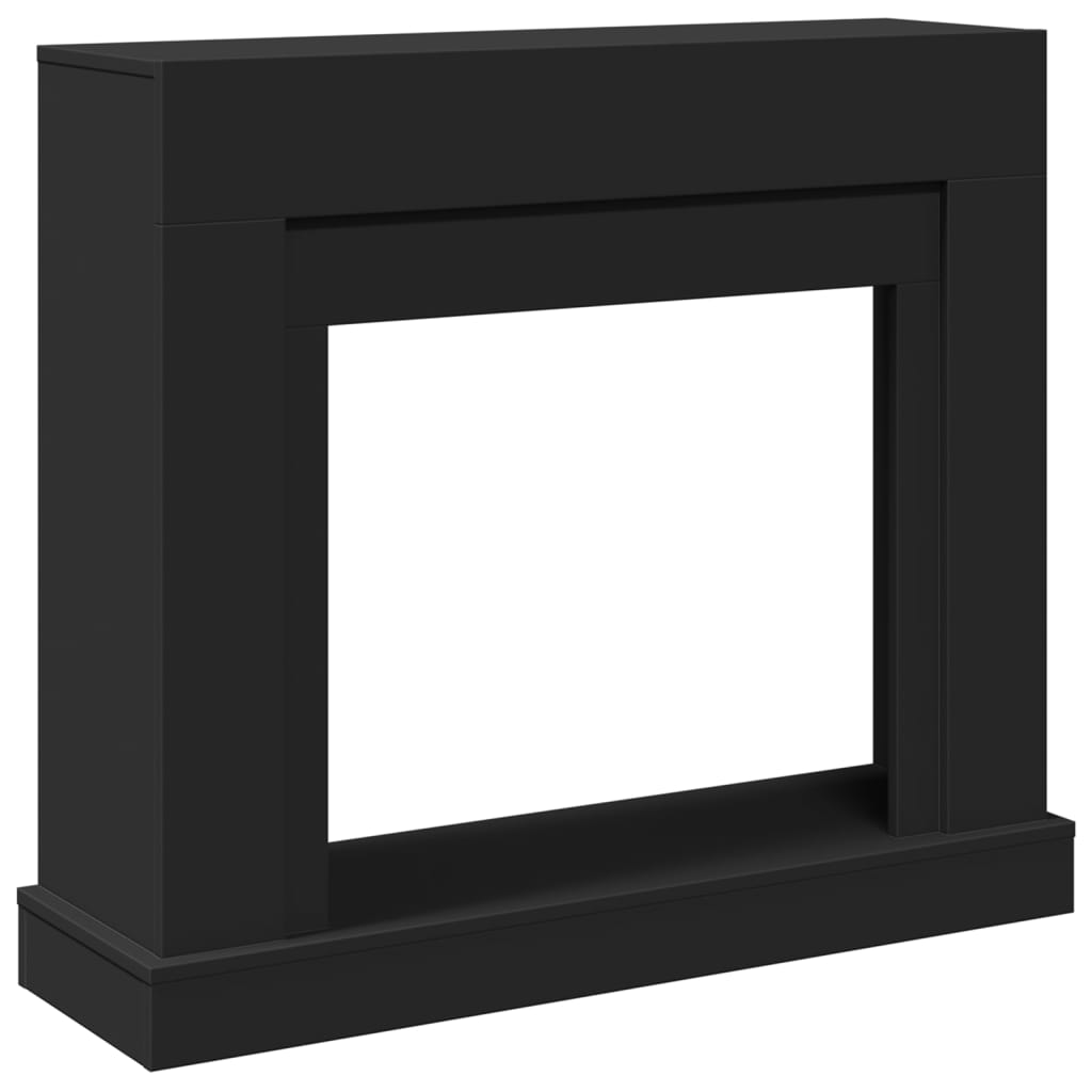 Fireplace Surround Black 100x30x87.5 cm Engineered Wood