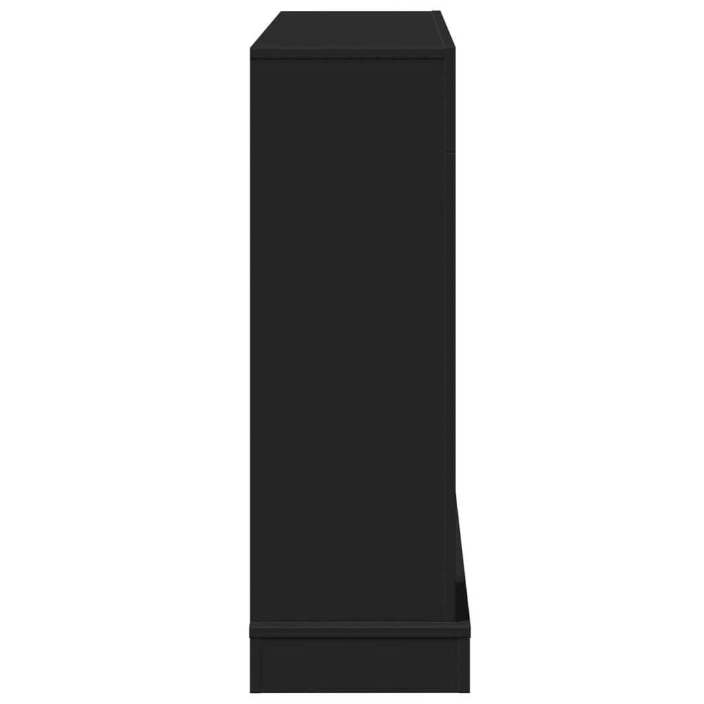 Fireplace Surround Black 100x30x87,5 cm Engineered Wood