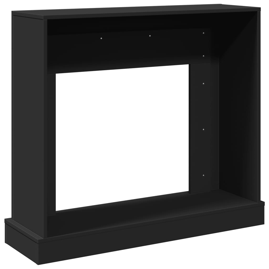 Fireplace Surround Black 100x30x87,5 cm Engineered Wood