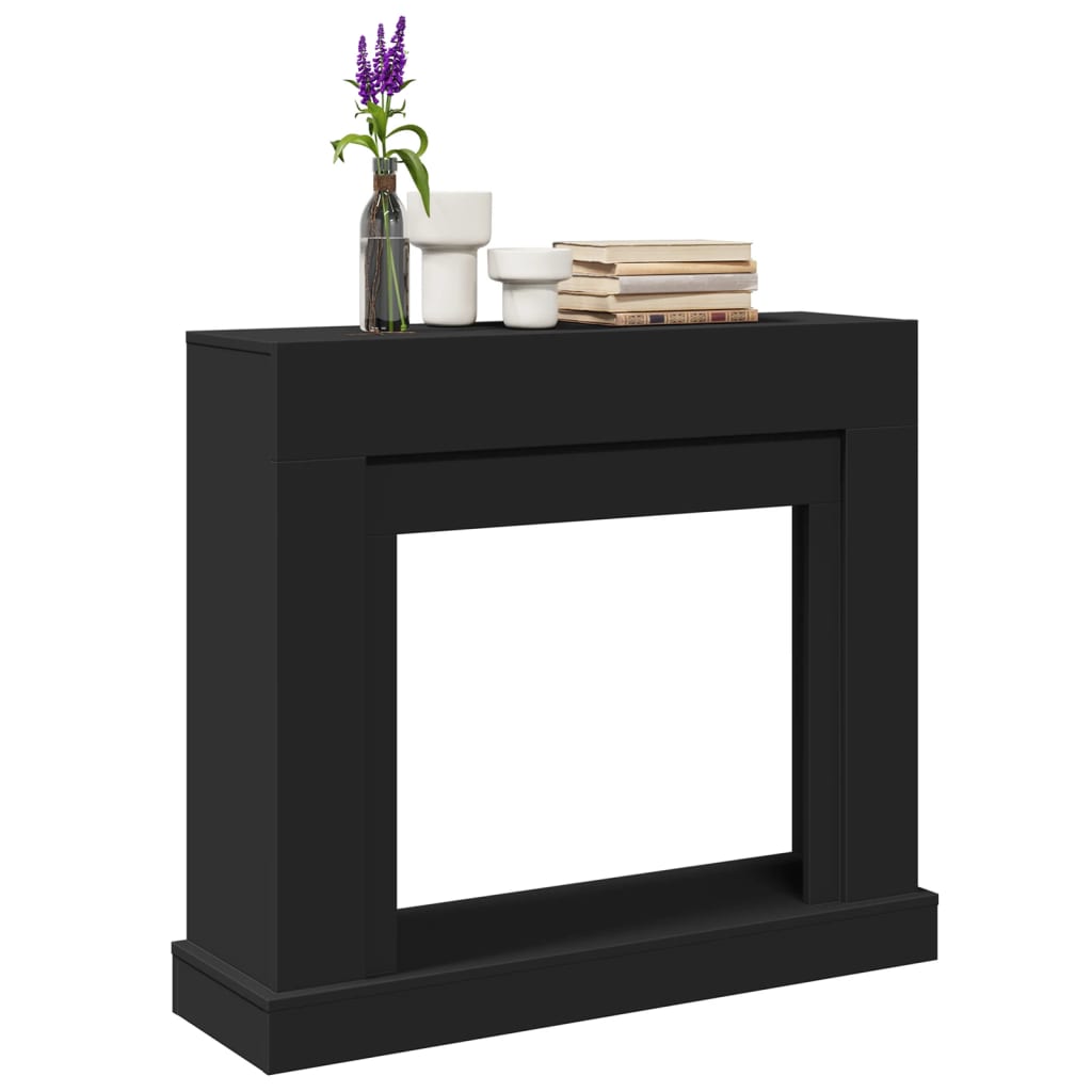Fireplace Surround Black 100x30x87,5 cm Engineered Wood