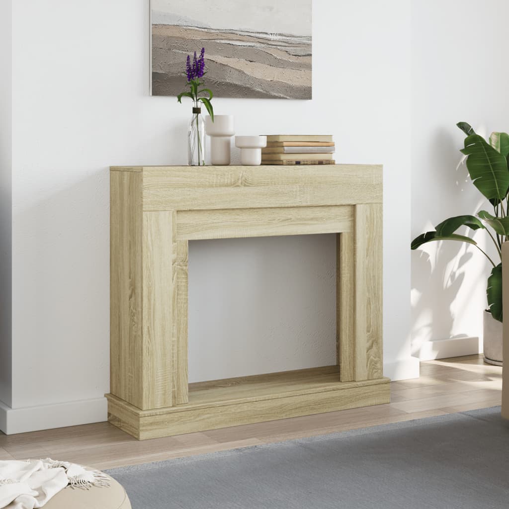 Fireplace Surround Sonoma Oak 100x30x87,5 cm Engineered Wood