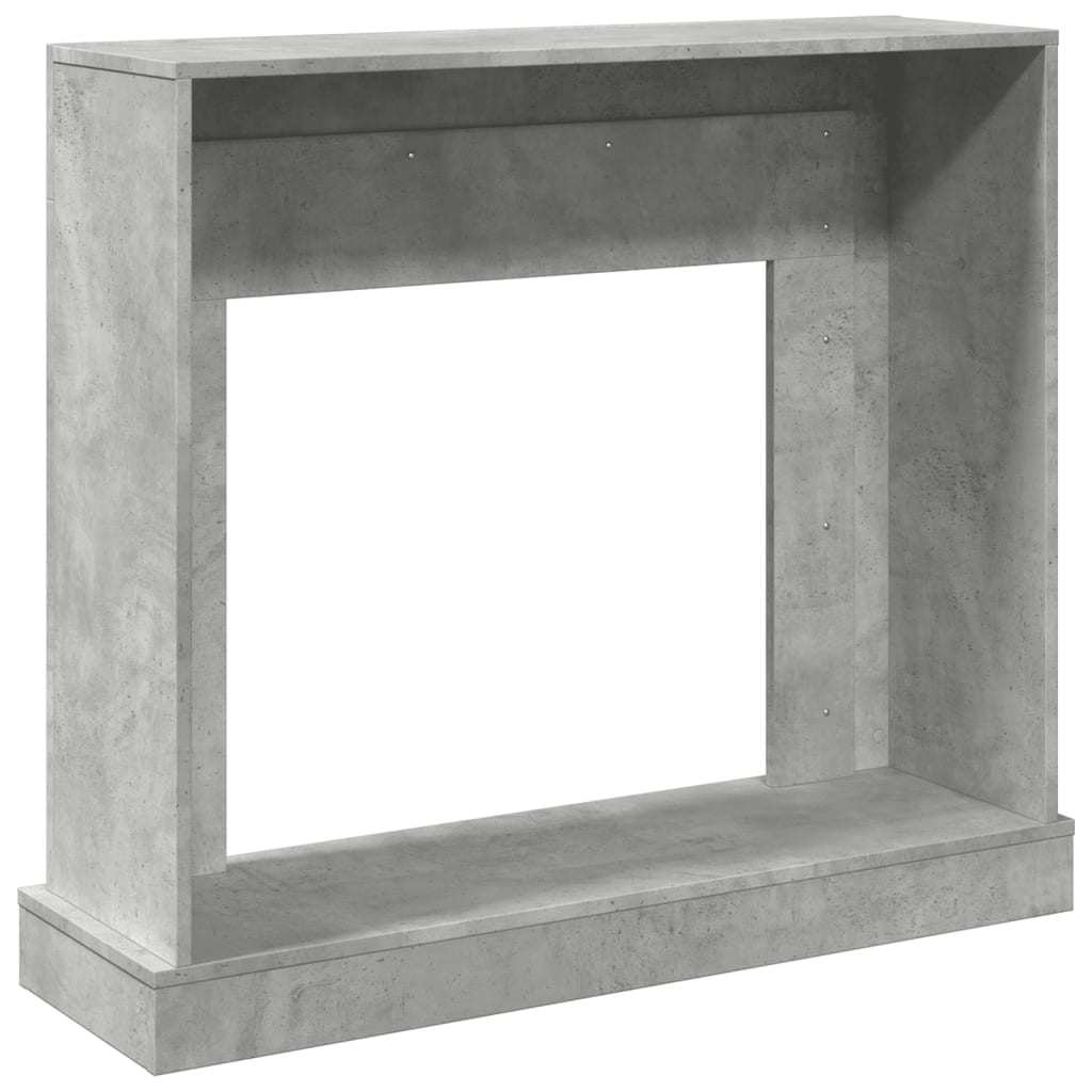 Fireplace Surround Concrete Grey 100x30x87,5 cm Engineered Wood