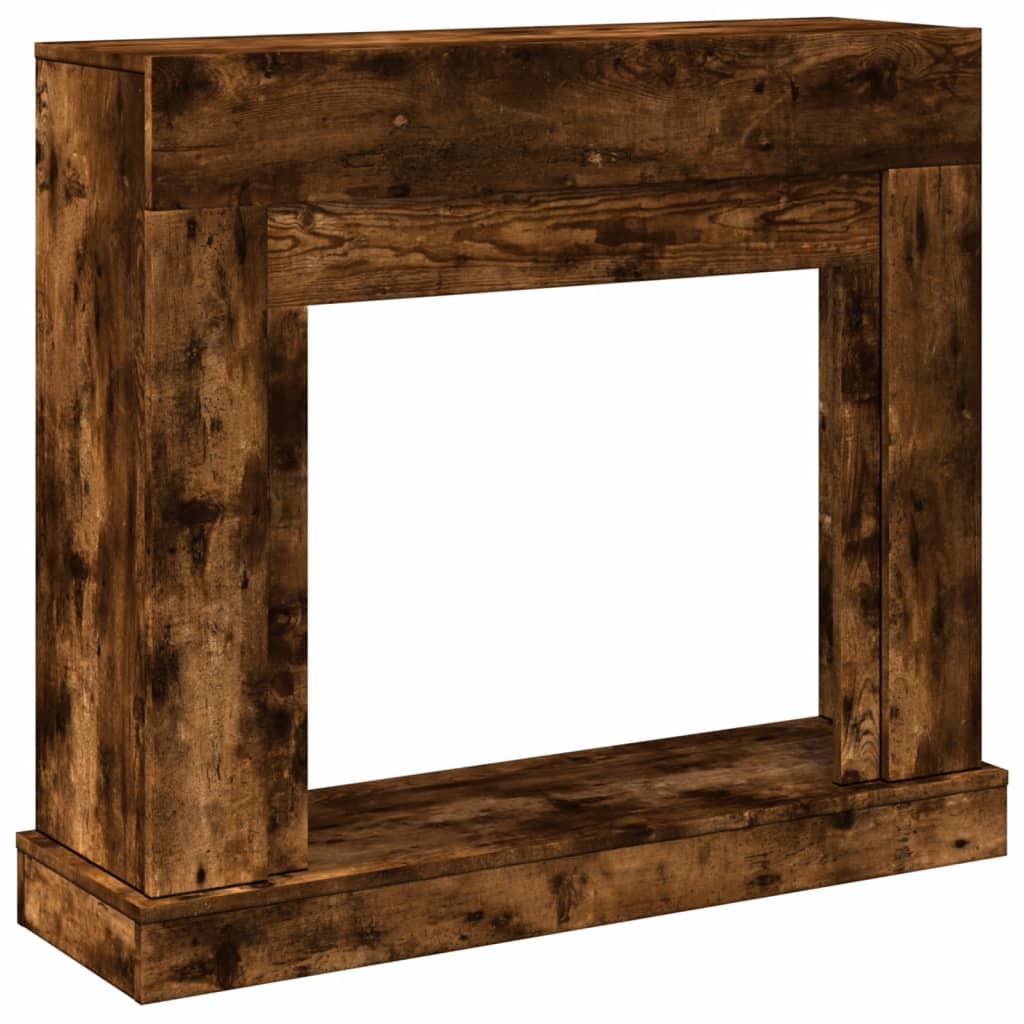 Fireplace Surround Smoked Oak 100x30x87,5 cm Engineered Wood