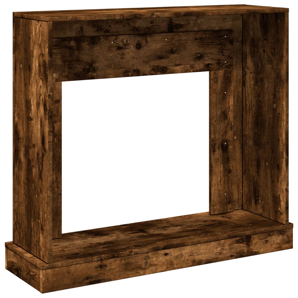 Fireplace Surround Smoked Oak 100x30x87,5 cm Engineered Wood
