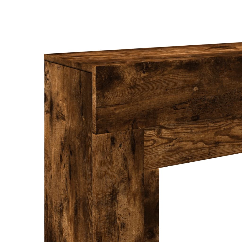 Fireplace Surround Smoked Oak 100x30x87,5 cm Engineered Wood