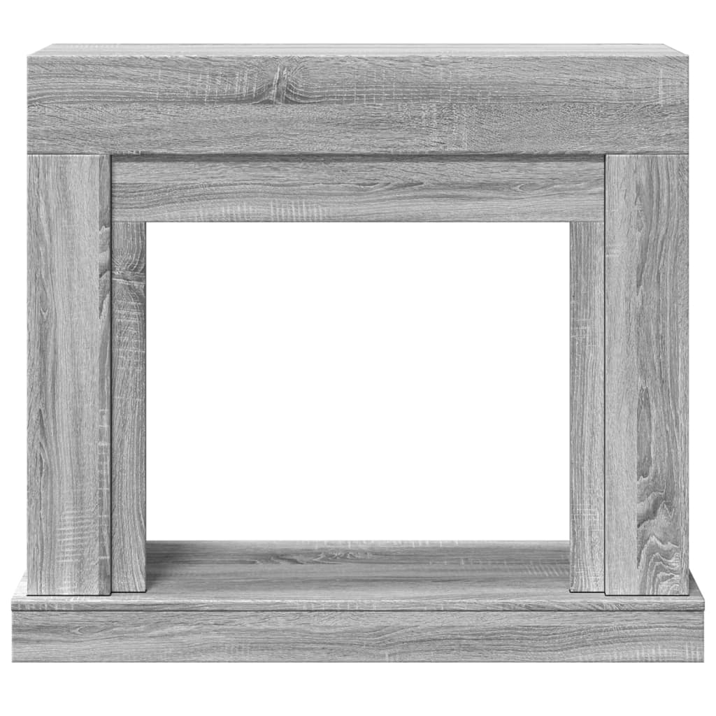 Fireplace Surround Grey Sonoma 100x30x87,5 cm Engineered Wood