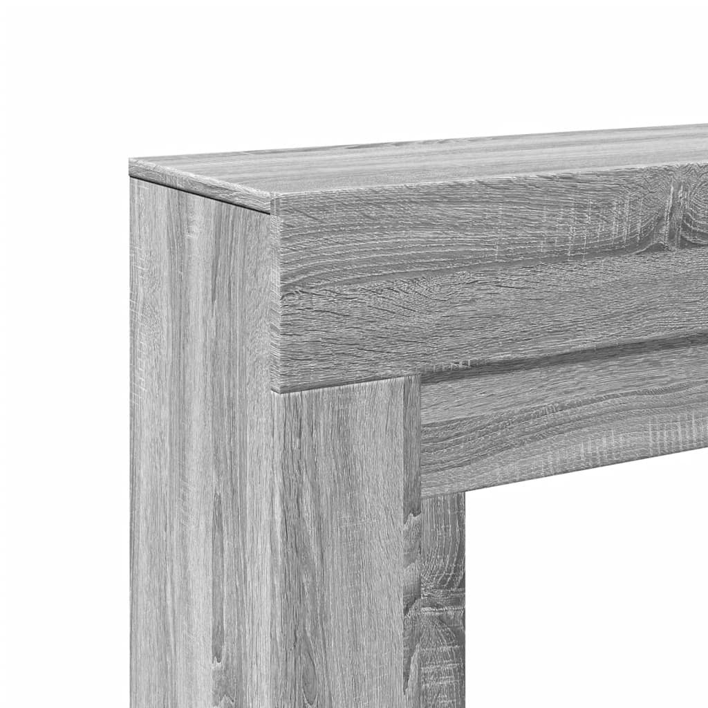 Fireplace Surround Grey Sonoma 100x30x87,5 cm Engineered Wood