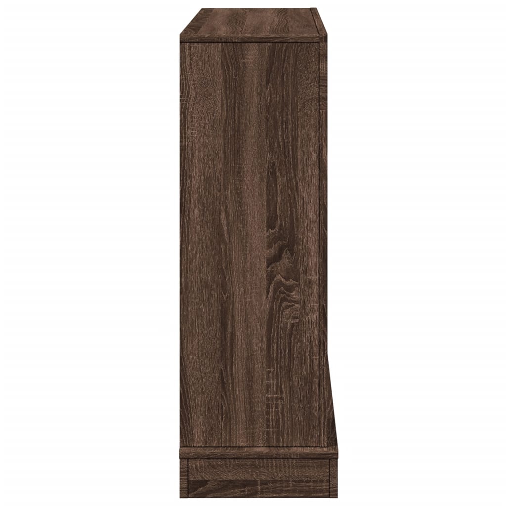 Fireplace Surround Brown Oak 100x30x87,5 cm Engineered Wood