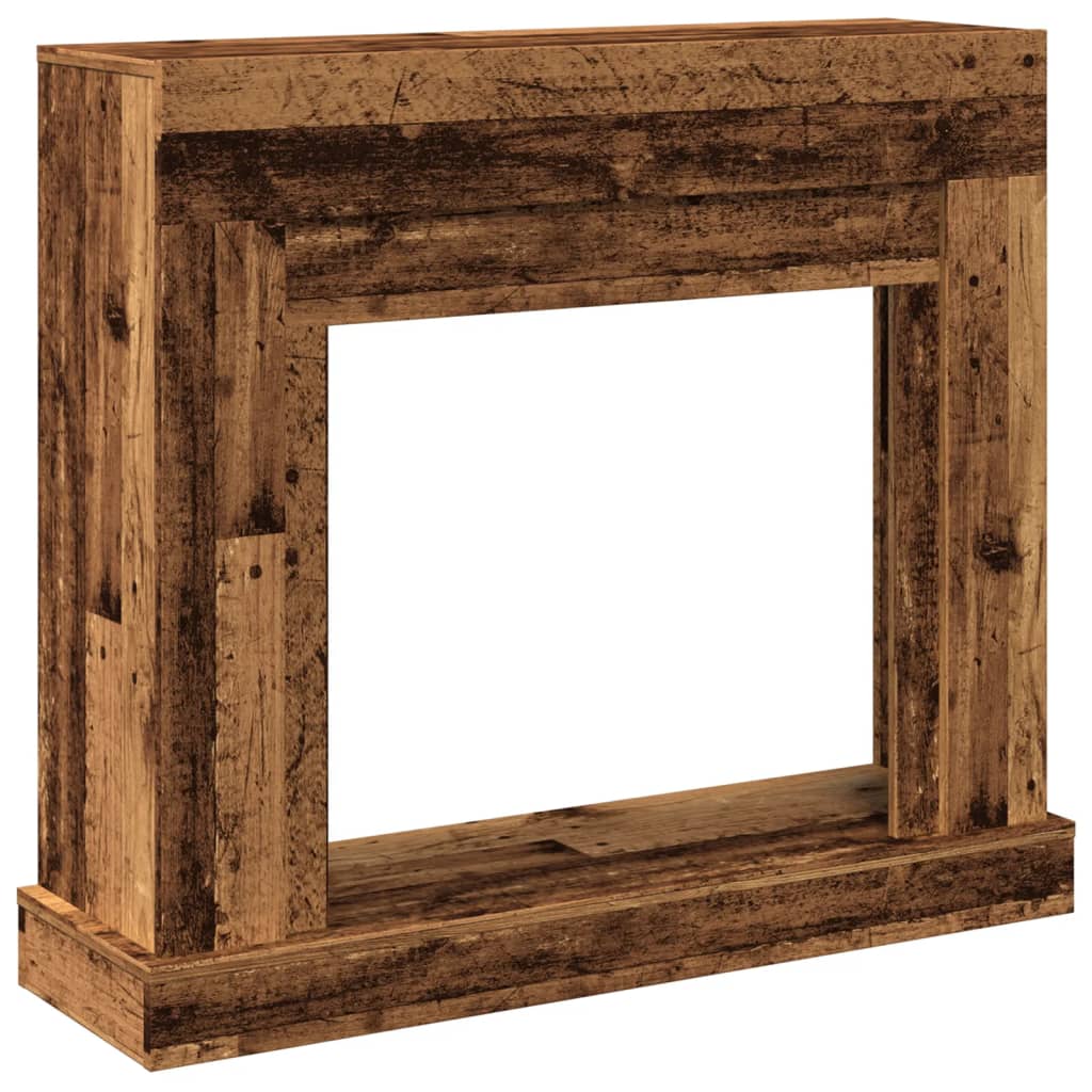 Fireplace Surround Old Wood 100x30x87.5 cm Engineered Wood