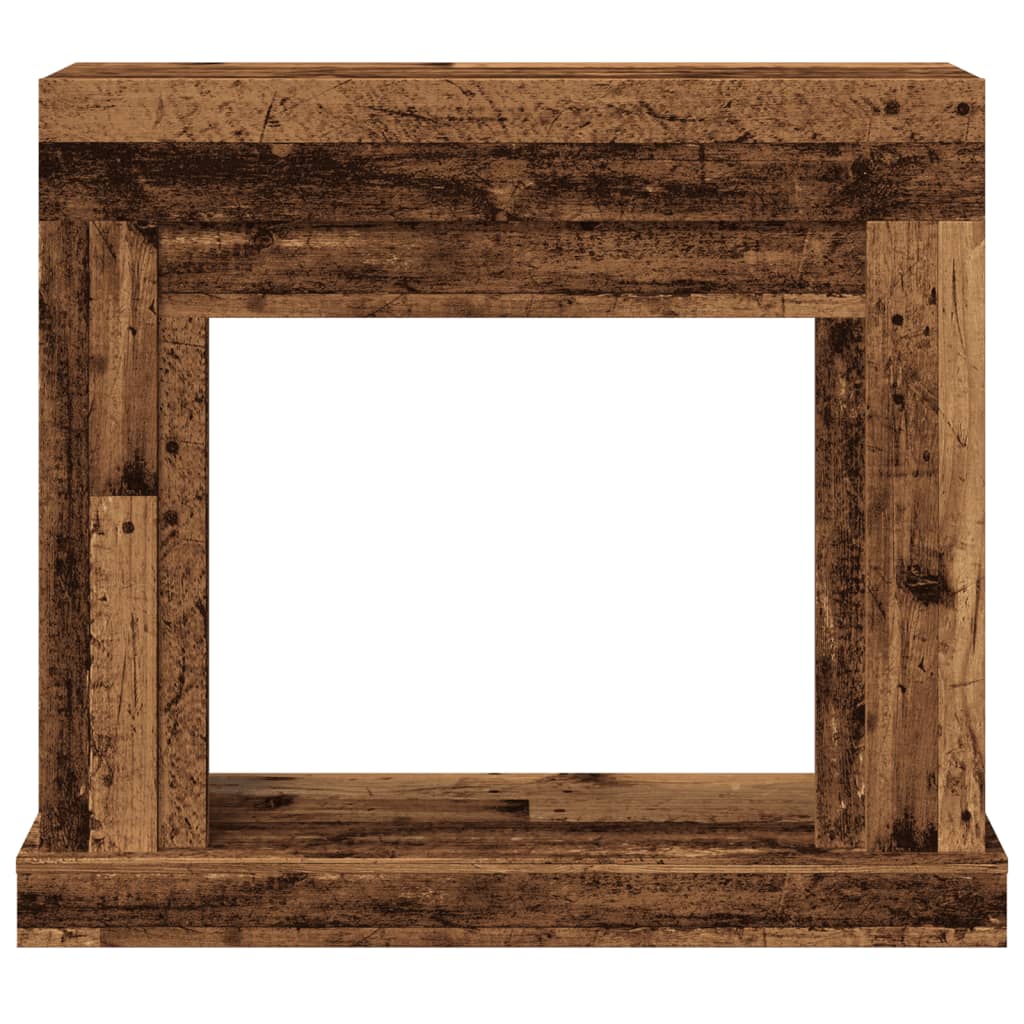 Fireplace Surround Old Wood 100x30x87.5 cm Engineered Wood