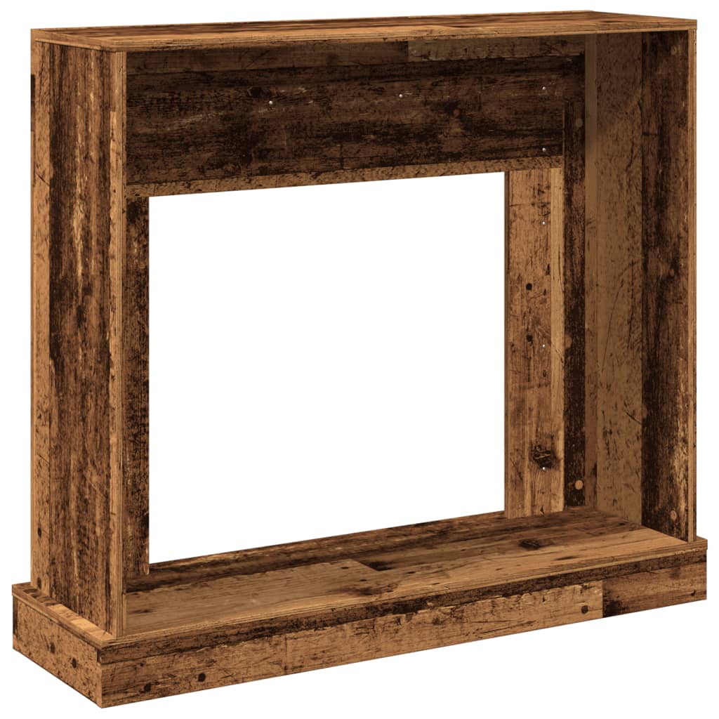 Fireplace Surround Old Wood 100x30x87.5 cm Engineered Wood