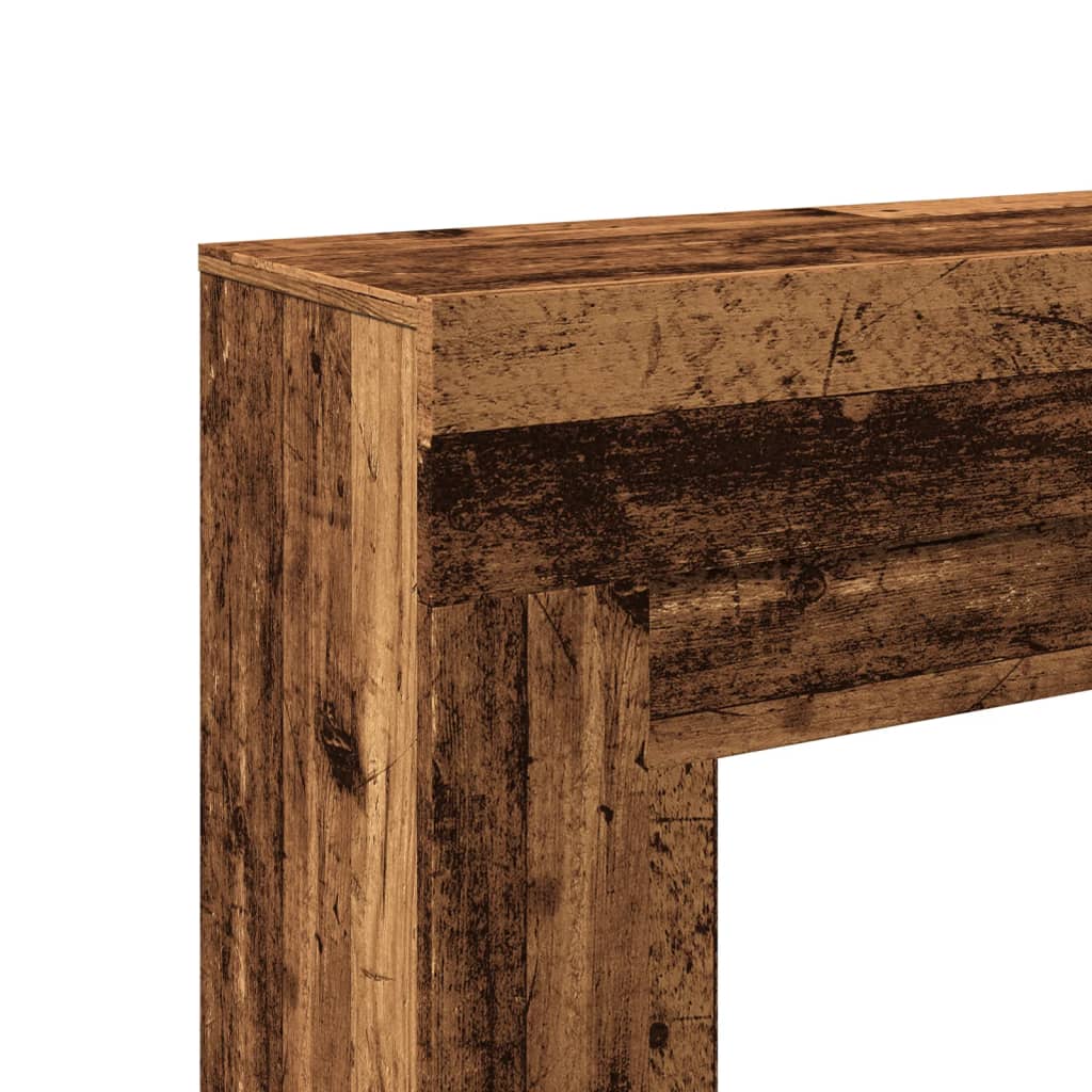 Fireplace Surround Old Wood 100x30x87.5 cm Engineered Wood