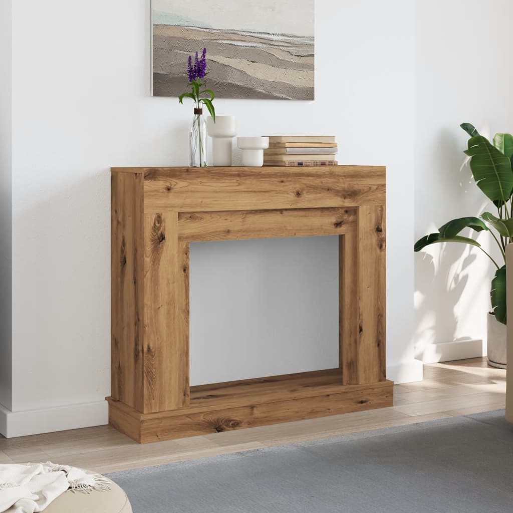 Fireplace Surround Artisan Oak 100x30x87,5 cm Engineered Wood