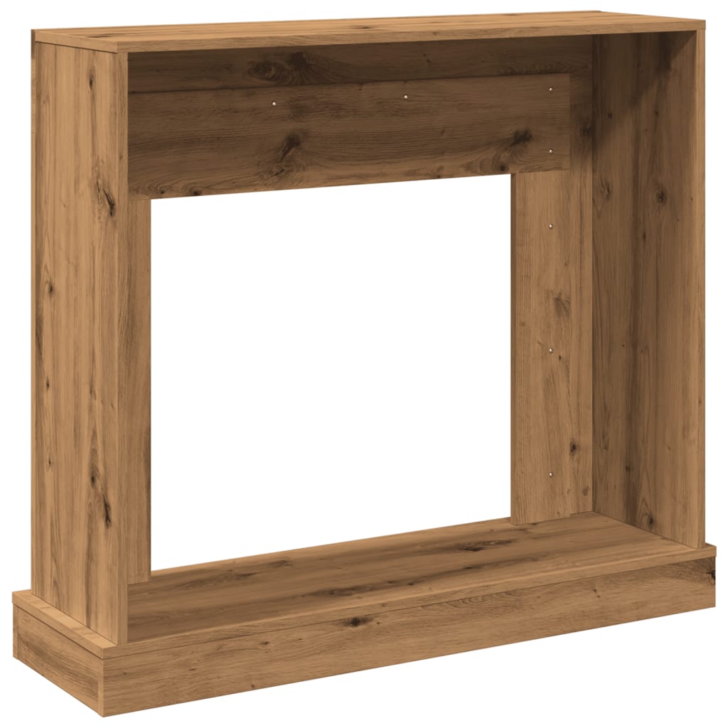 Fireplace Surround Artisan Oak 100x30x87,5 cm Engineered Wood