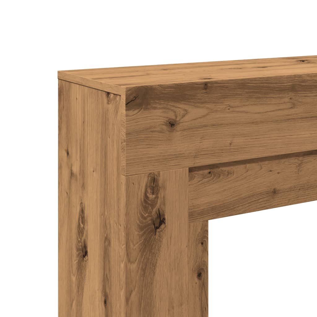 Fireplace Surround Artisan Oak 100x30x87,5 cm Engineered Wood