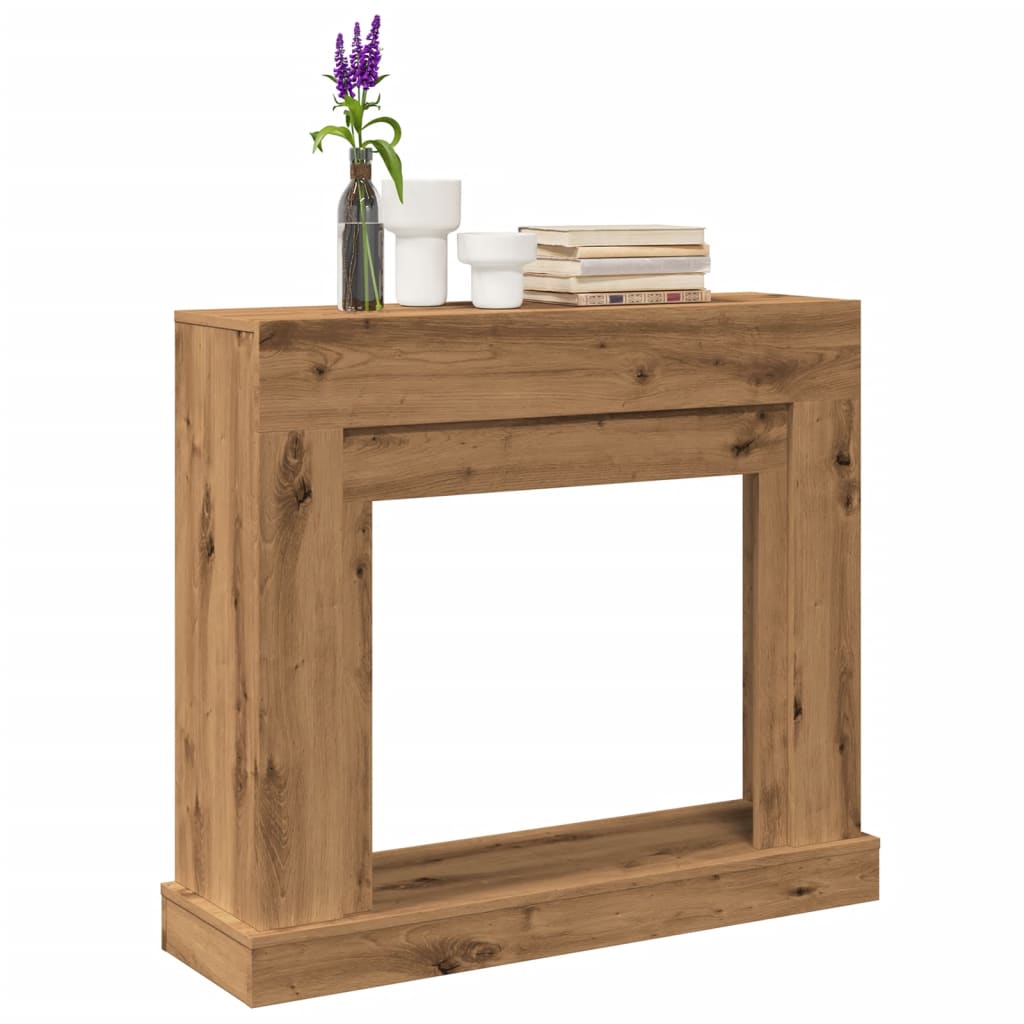 Fireplace Surround Artisan Oak 100x30x87,5 cm Engineered Wood