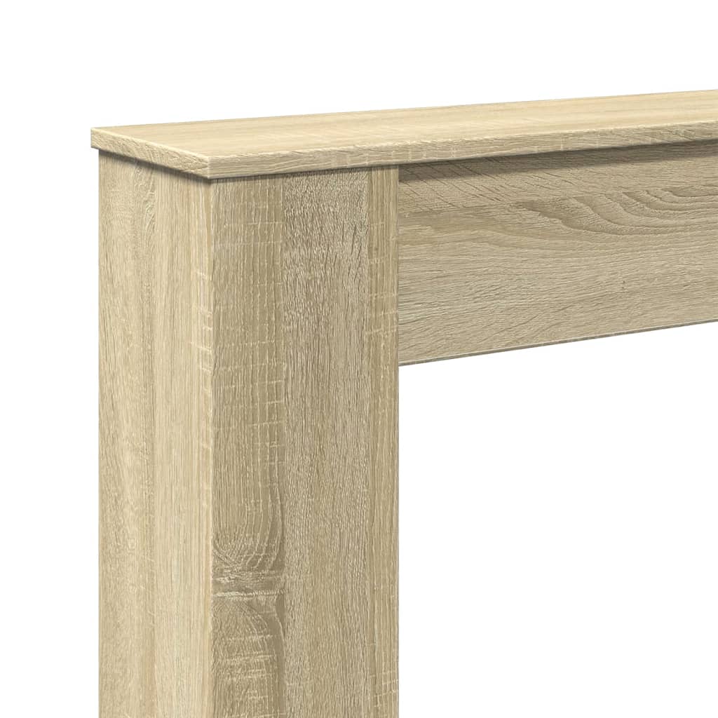 Fireplace Surround Sonoma Oak 100x20x100 cm Engineered Wood