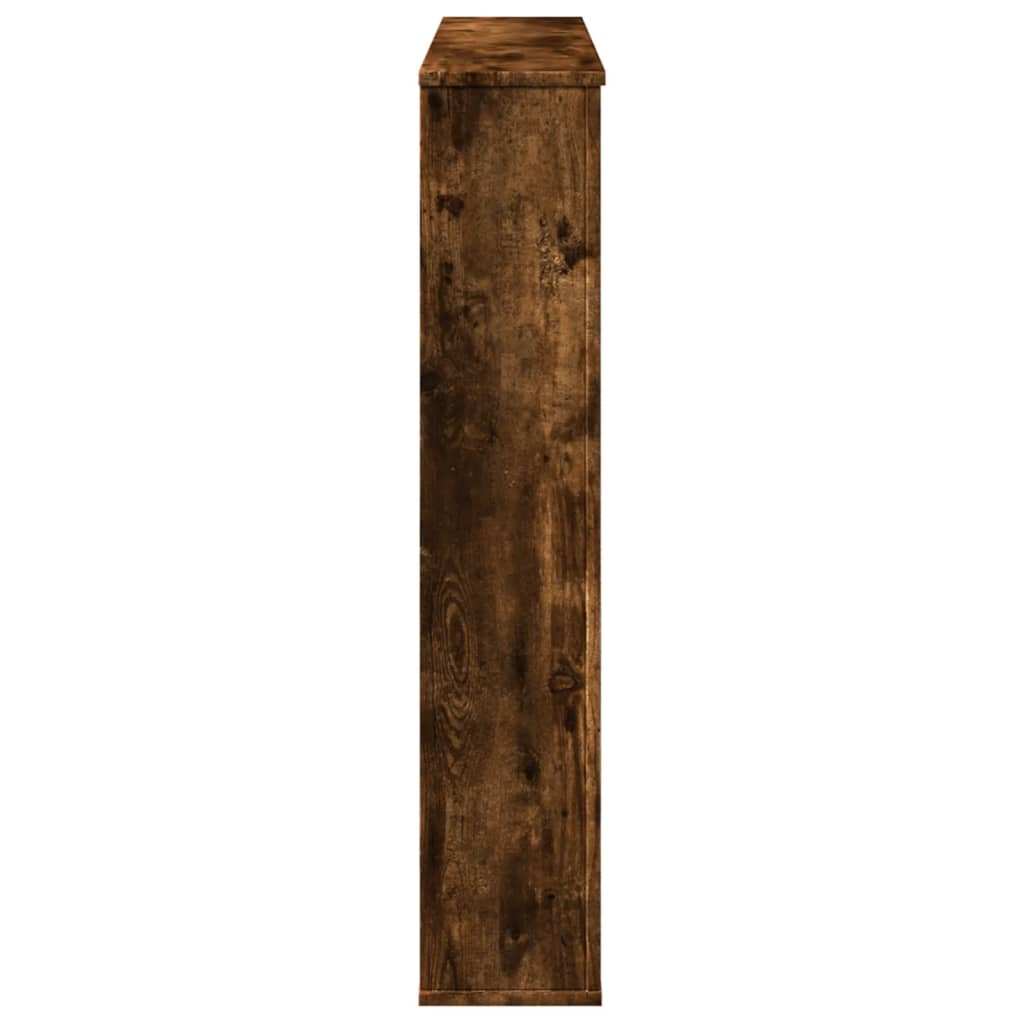 Fireplace Surround Smoked Oak 100x20x100 cm Engineered Wood
