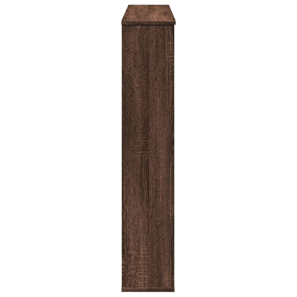 Fireplace Surround Brown Oak 100x20x100 cm Engineered Wood