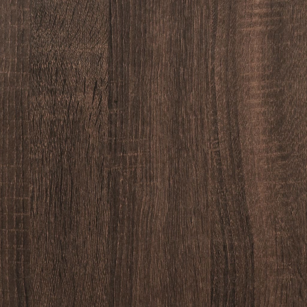 Fireplace Surround Brown Oak 100x20x100 cm Engineered Wood