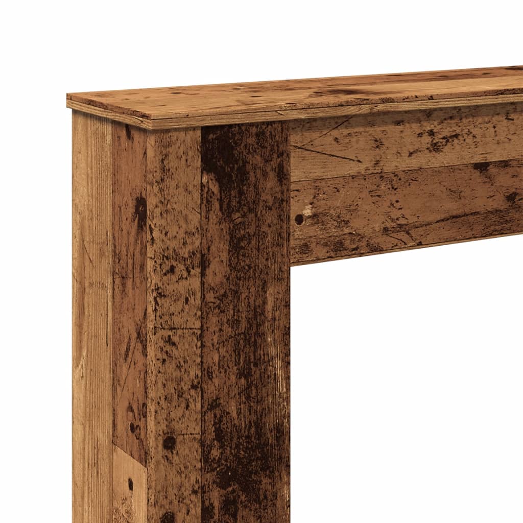 Fireplace Surround Old Wood 100x20x100 cm Engineered Wood