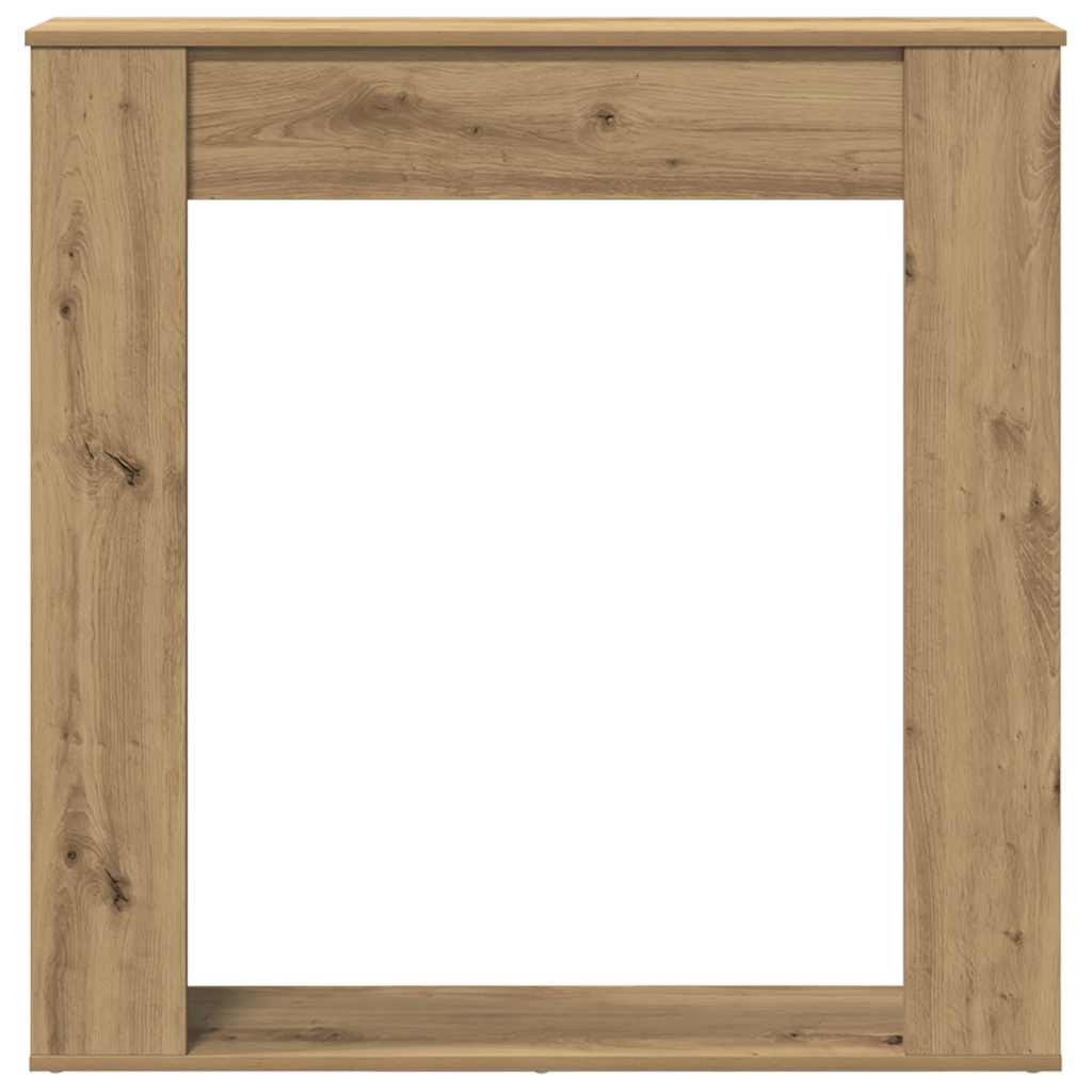 Fireplace Surround Artisan Oak 100x20x100 cm Engineered Wood