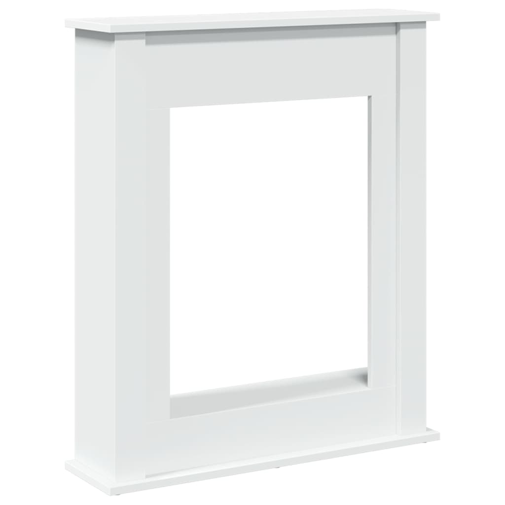 Fireplace Surround White 75x20x87.5 cm Engineered Wood