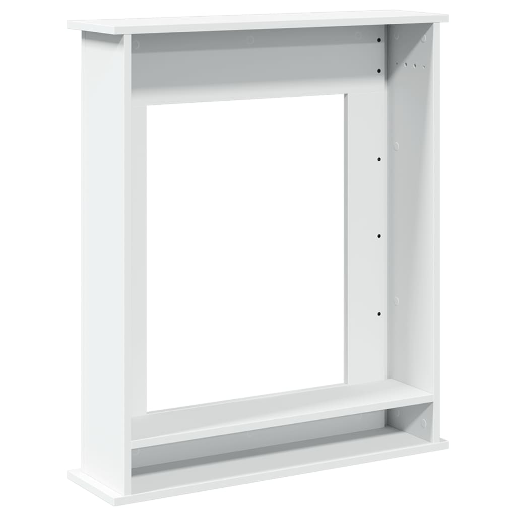 Fireplace Surround White 75x20x87.5 cm Engineered Wood