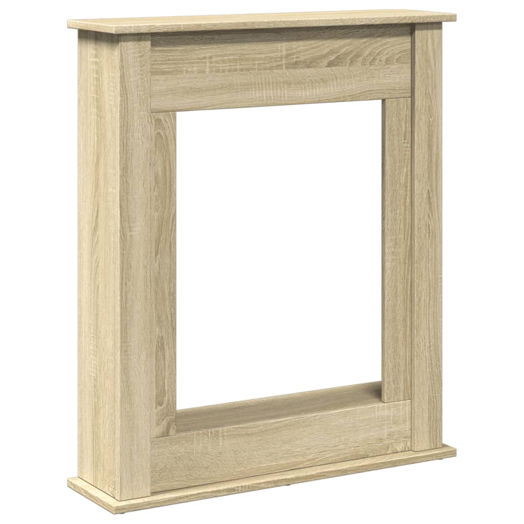 Fireplace Surround Sonoma Oak 75x20x87,5 cm Engineered Wood