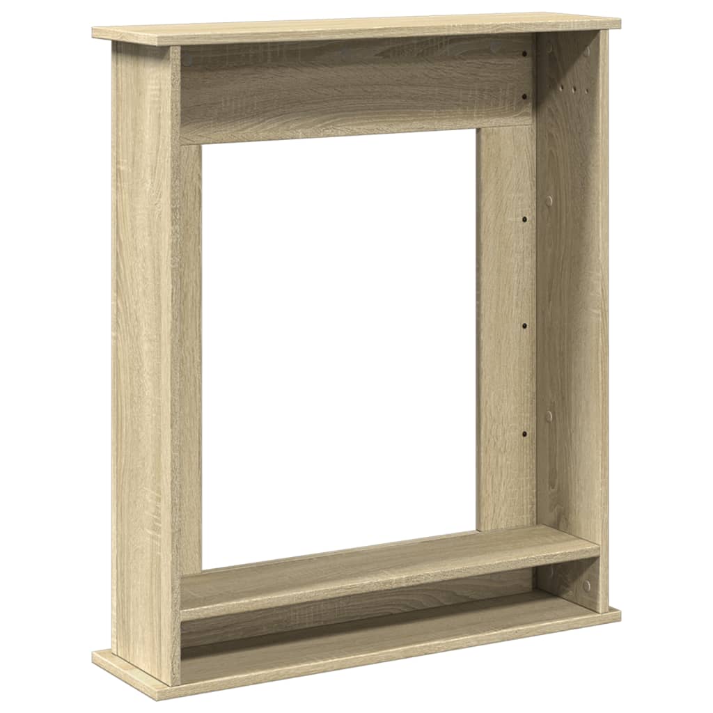 Fireplace Surround Sonoma Oak 75x20x87,5 cm Engineered Wood