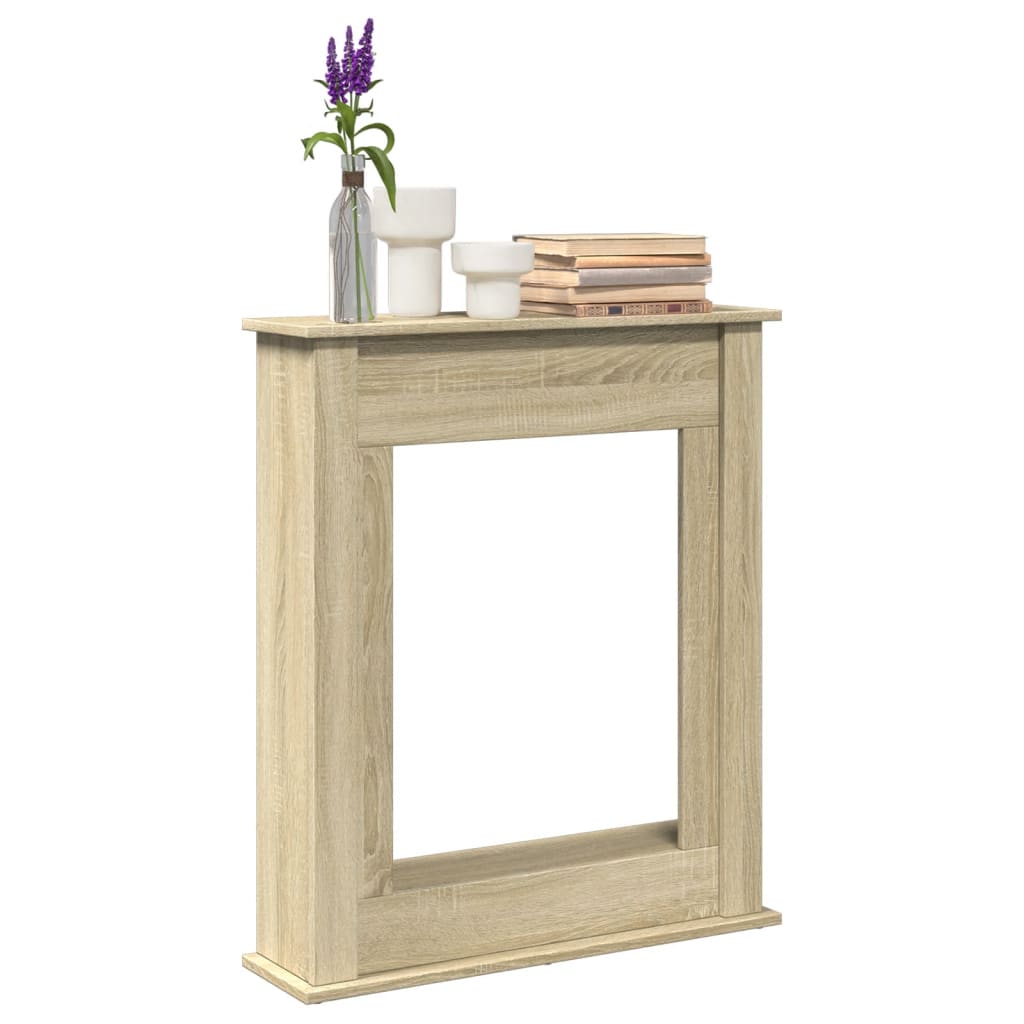 Fireplace Surround Sonoma Oak 75x20x87,5 cm Engineered Wood