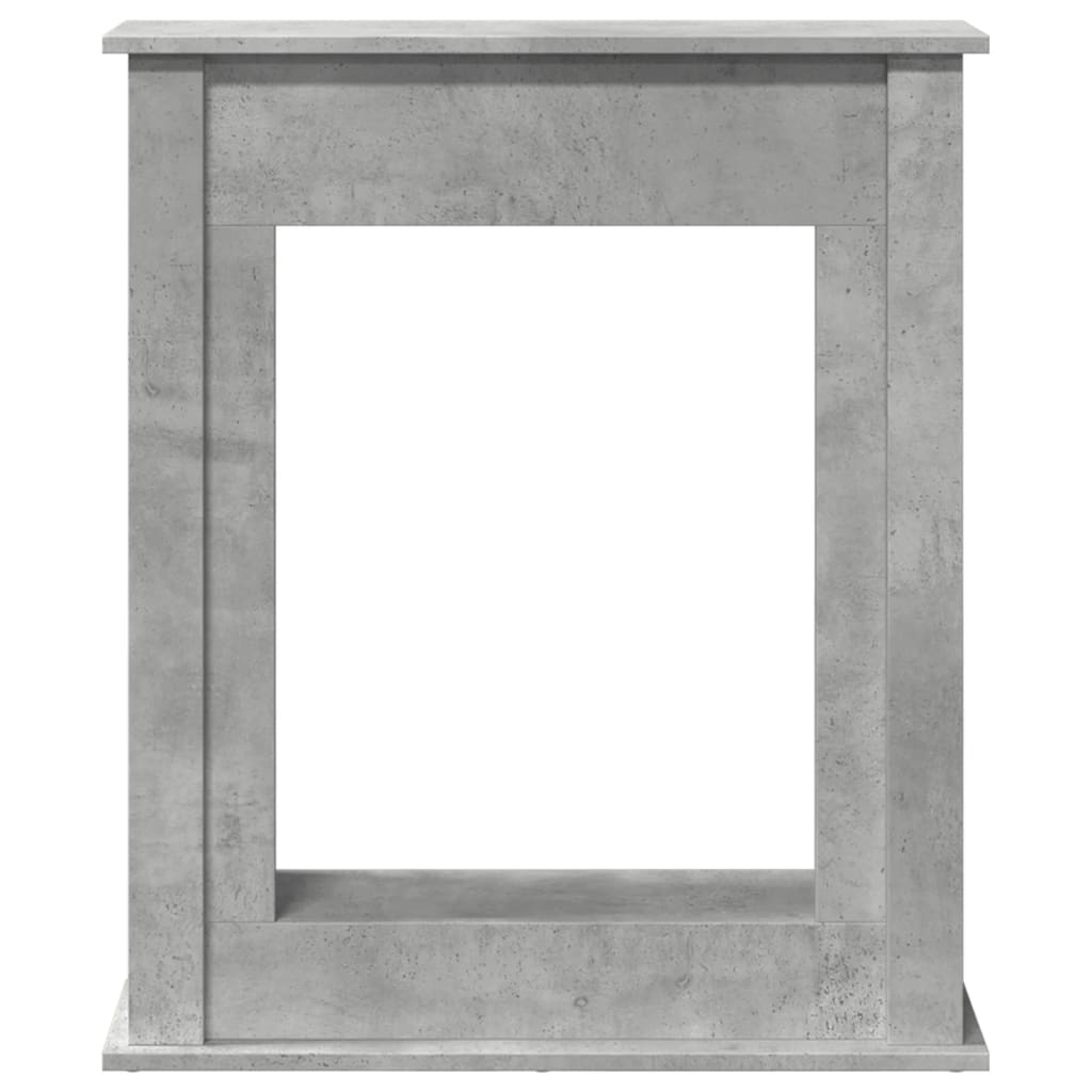 Fireplace Surround Concrete Grey 75x20x87,5 cm Engineered Wood