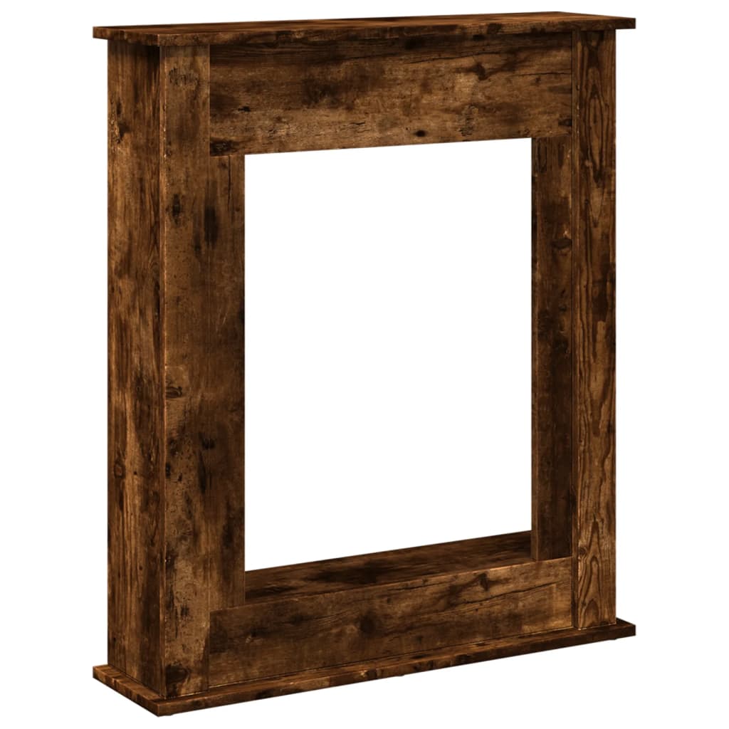 Fireplace Surround Smoked Oak 75x20x87,5 cm Engineered Wood