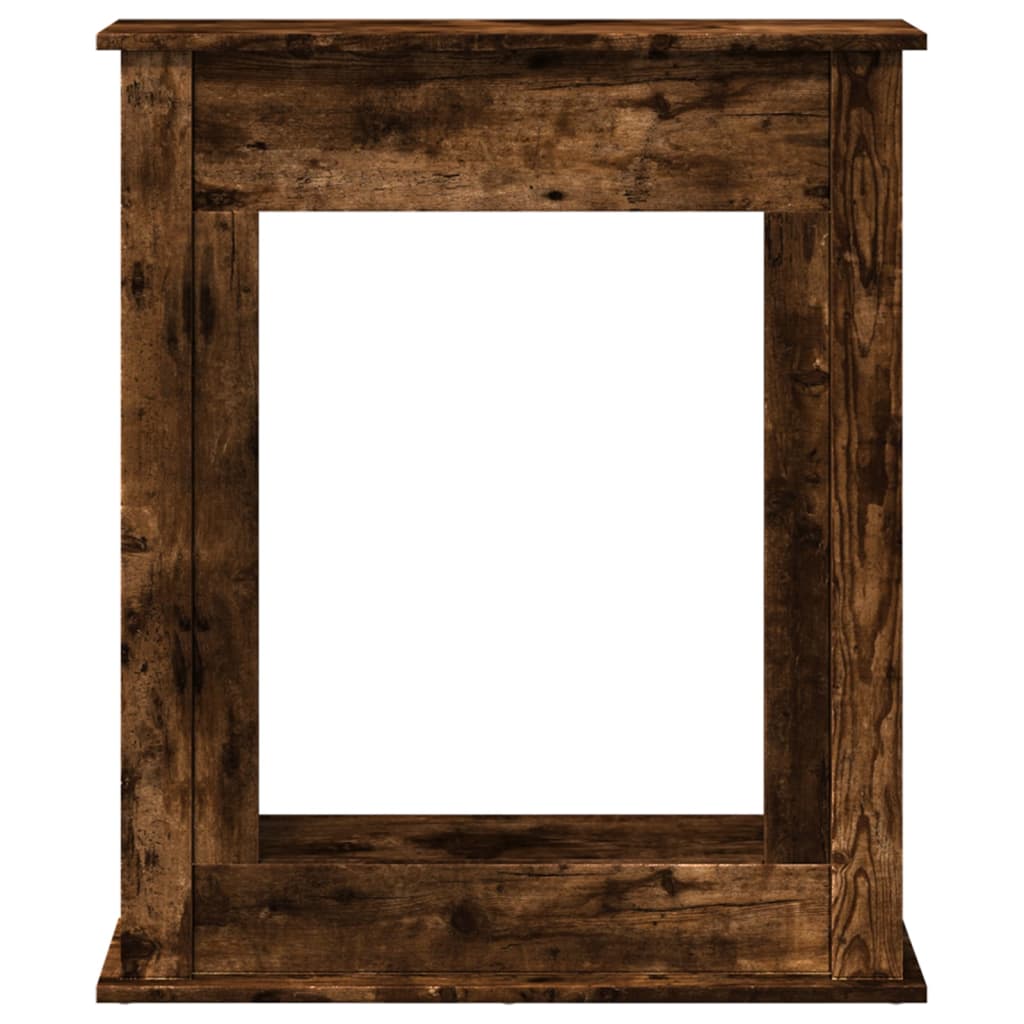 Fireplace Surround Smoked Oak 75x20x87,5 cm Engineered Wood