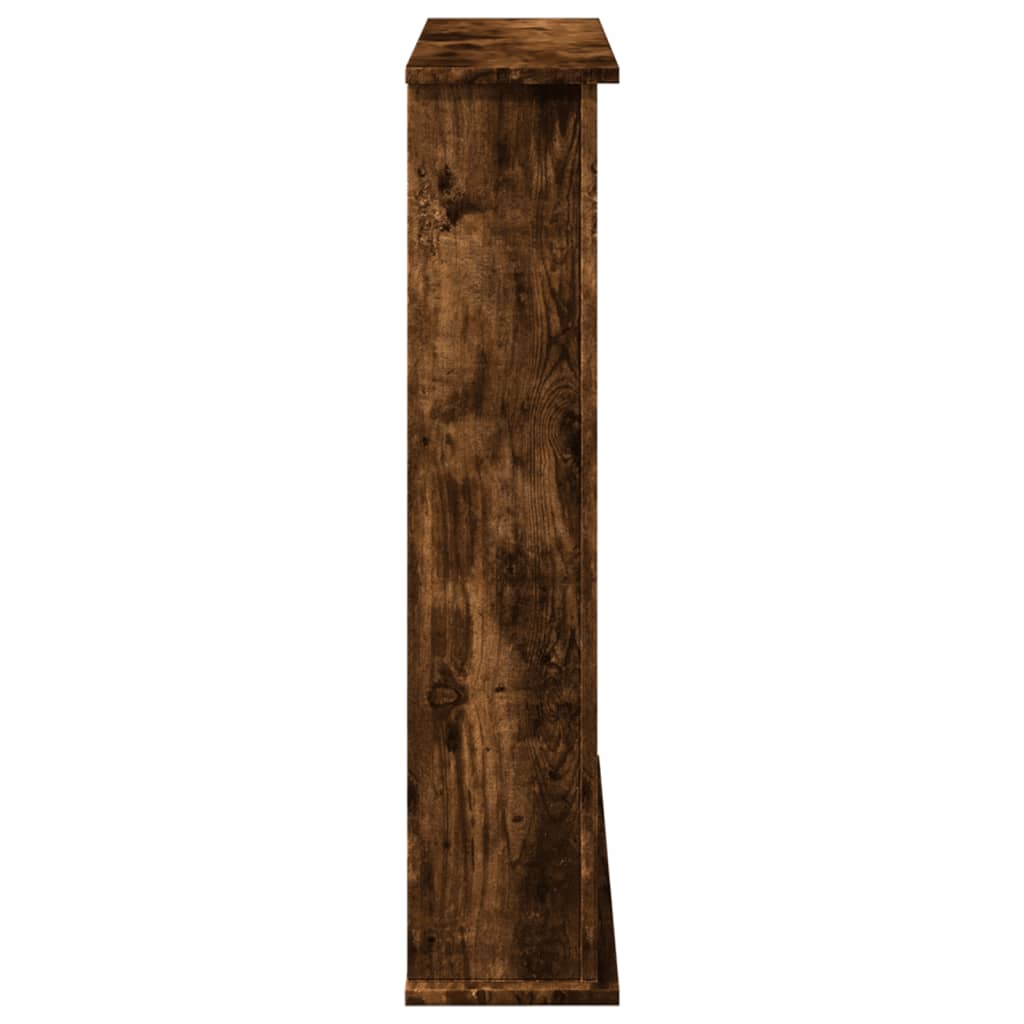 Fireplace Surround Smoked Oak 75x20x87,5 cm Engineered Wood